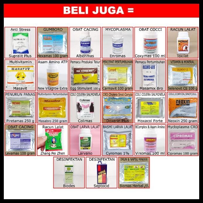 PIRETAMAS 250 GRAM PARACETAMOL UNGGAS HEWAN AYAM VITAMIN C SORBITOL PENURUN PANAS GUMBORO CRD AYAM