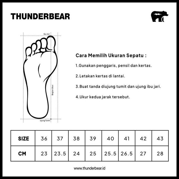Sepatu Thunderbear - Slip On Voltaire Bw Original Best Seller