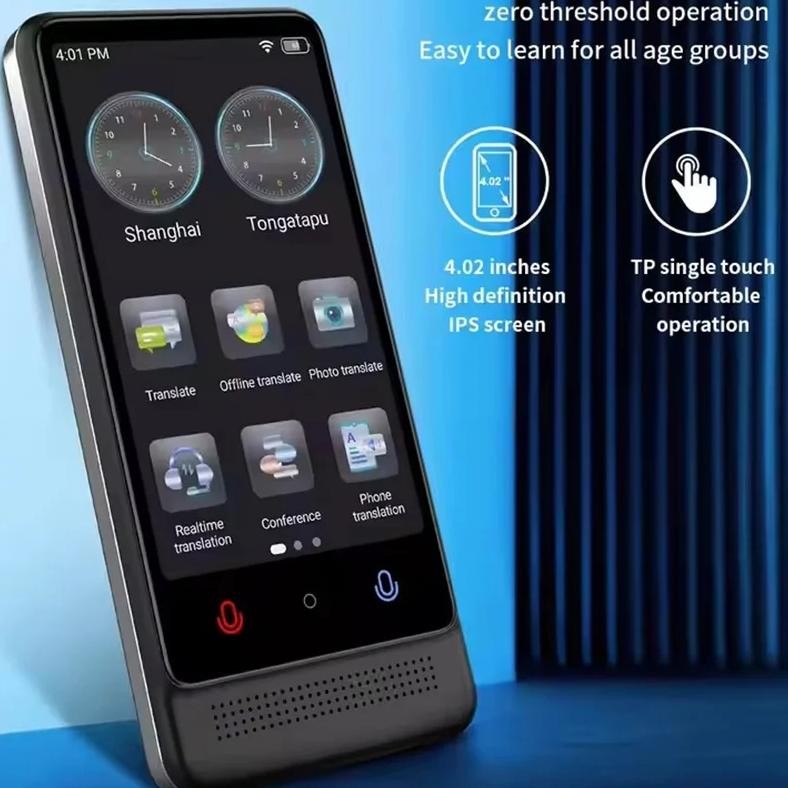 

Portable Smart Voice Translator M12 137 Languages Real-time Speech Interactive Offline Cantonese Translation For Business Travel