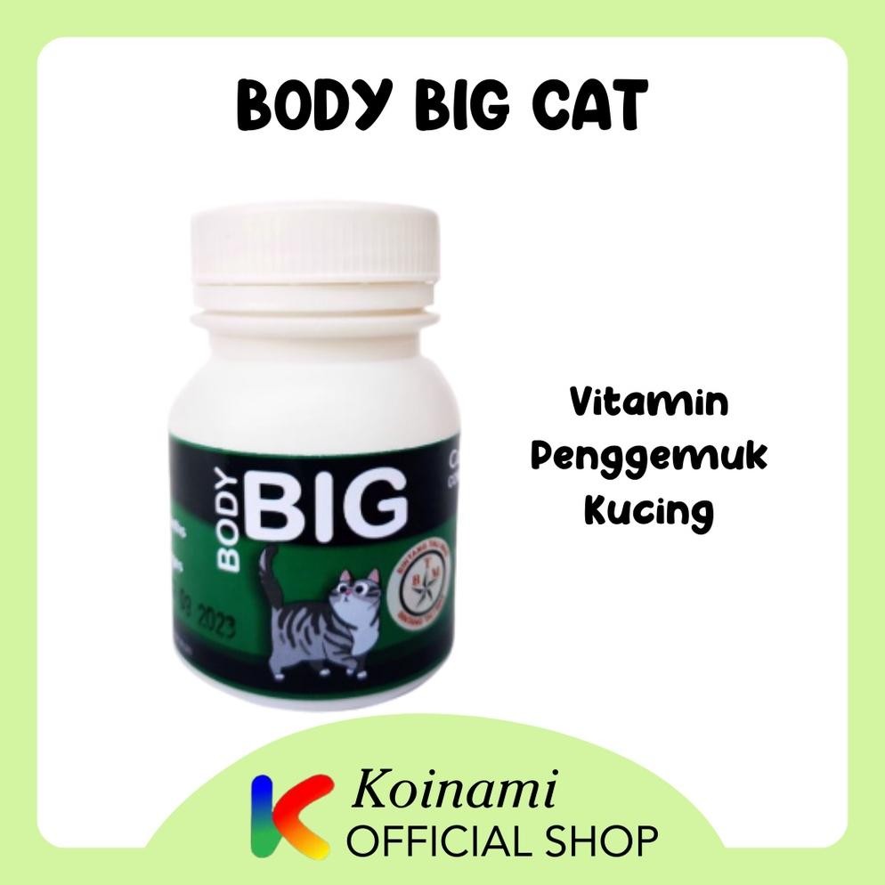 Terlaris BODY BIG CAT / PENGGEMUK KUCING / VITAMIN BULU KUCING / CAT FATER POWDER / vitamin kucing  