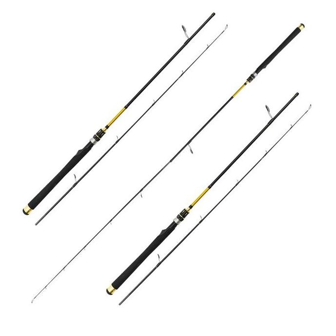 

Terlaris Joran Pancing Sea And Kings Pirate King Carbon Solid 165Cm Dan 180Cm 7 Ring Fuji K Guide Fuji Component Joran Carbon Solid Joran Galatama