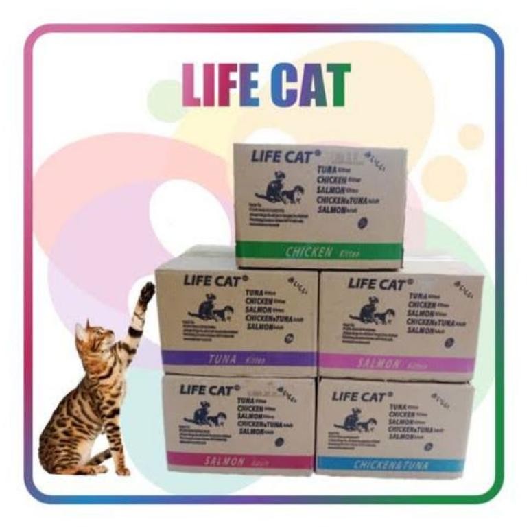 KEMASAN DUS LIFE CAT 1DUS LIFE CAT KITTEN LIFE CAT ADULT