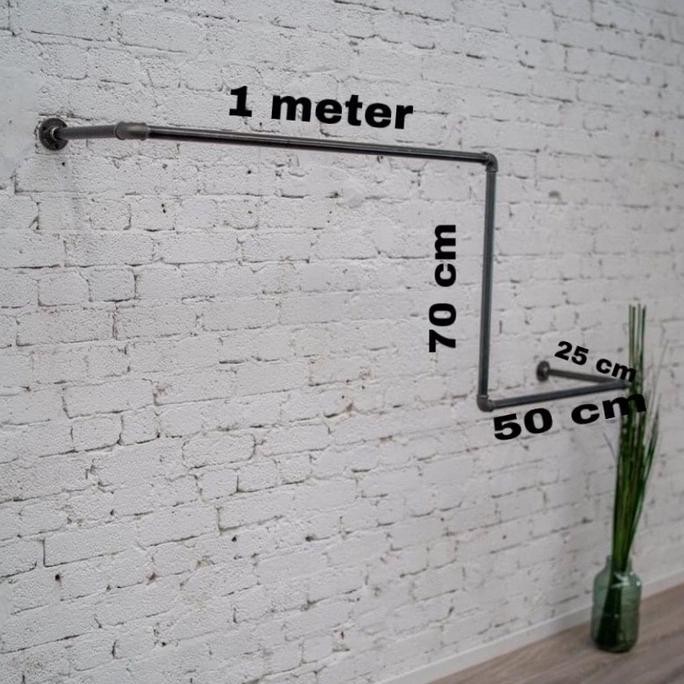 Gantungan Baju/pipa besi/rak gantungan pipa besi/pipa besi industrial