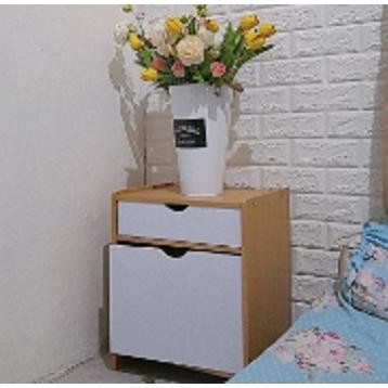 Meja Nakas Mini Bedside Table Meja Kamar Tidur Minimalis Meja Nakas Portable Meja Nakas Minimalis