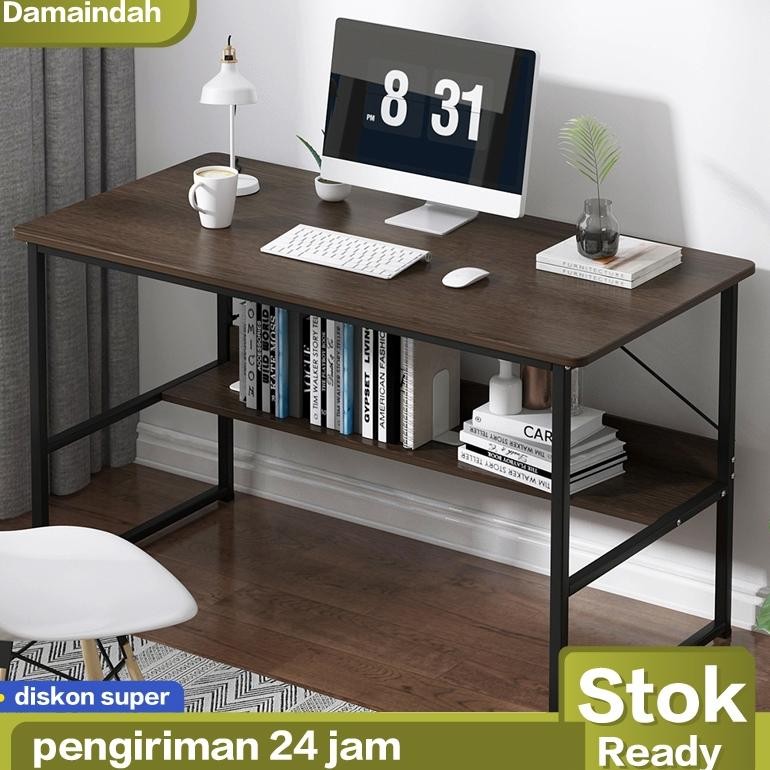 Meja Belajar Kayu Set Kursi / Meja Belajar Minimalis / Meja Kerja / Meja Komputer Minimalis / Meja L