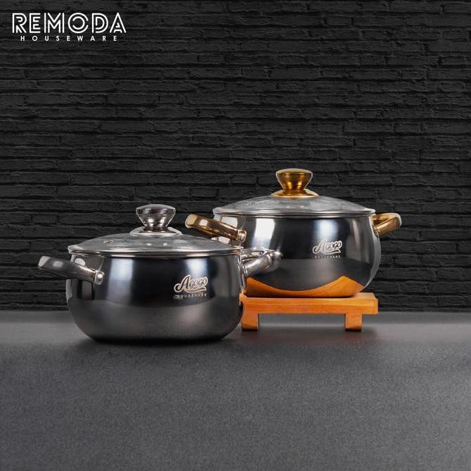 Tersedia AGOGO Panci Sup Stainless steel Merk AGOGO