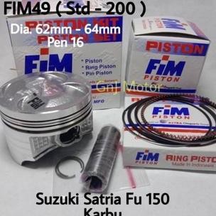 . PISTON KIT SEHER SET SATRIA FU 62 62.5 63.5 64 65 66 68 PIN 16 FIM