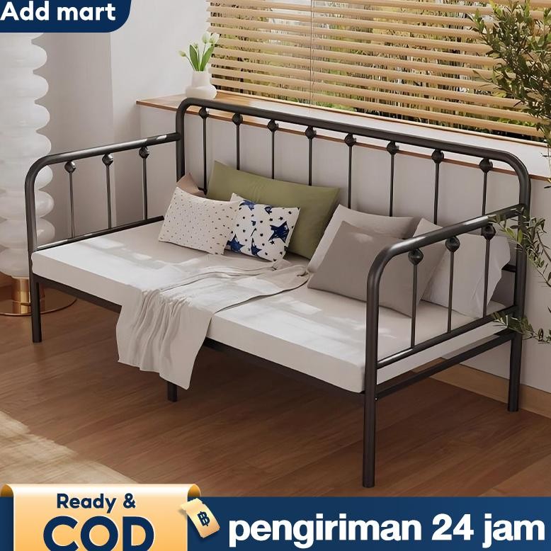 Sofa Bed Daybed Dipan Sofa Besi Tatakan Divan Besi Bisu Ekonomi / Divan Dipan Yang Tebal Daybed Ranj