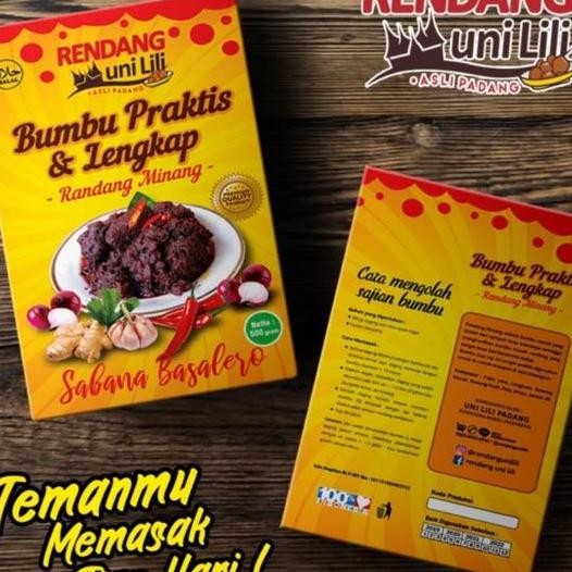 

Bumbu Rendang Praktis Lengkap Rendang Uni Lili