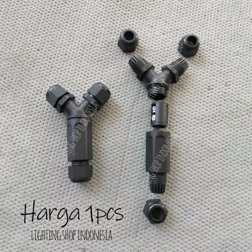 Sambungan Kabel Waterproof Ip68 2Lampu