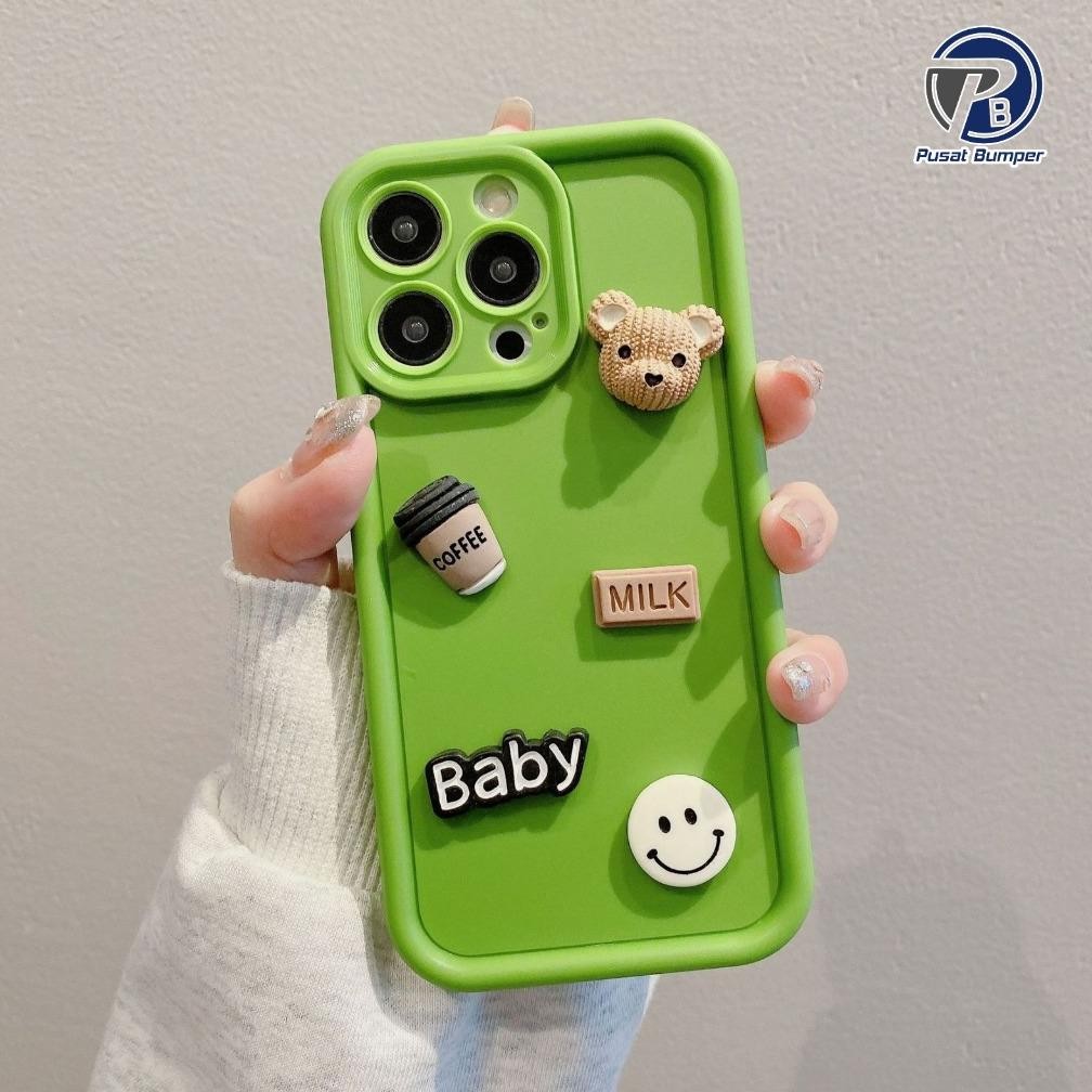 Fx-45 Special Sale Gc86 Case Softcase Silikon 3D Lucky Bear Happy Smile Shockproof Bumper Case For O