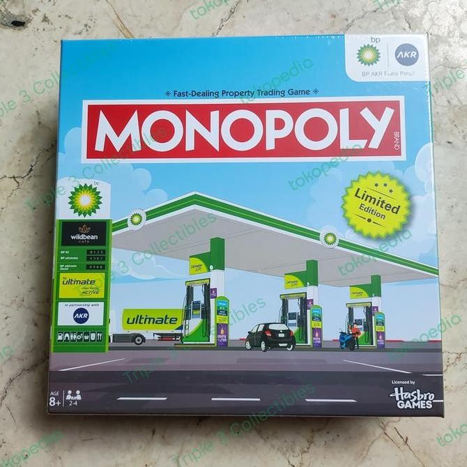 Hasbro Games MONOPOLY BP AKR British Petroleum Trading Game SPBU