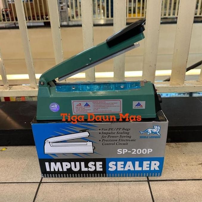 BEBAS ONGKIR - Hand Sealer Double Leopard 20 cm Plastik Impulse Sealer Double Leopard