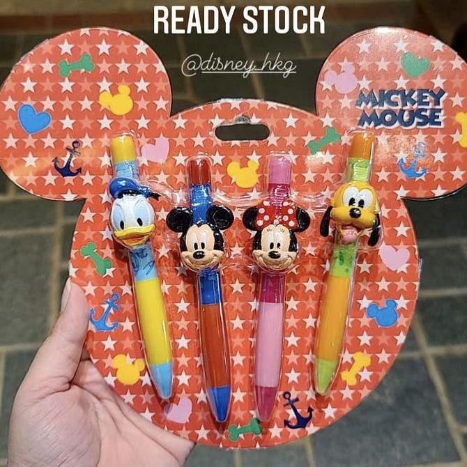 

Pulpen Set of 4 Mickey & Friends Disney Original Kualitas Original