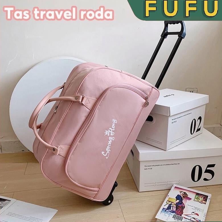 FUFU Tas travel trolleyTas penyimpanan kapasitas besarTas perjalanantas travellingKopertas jinjing t