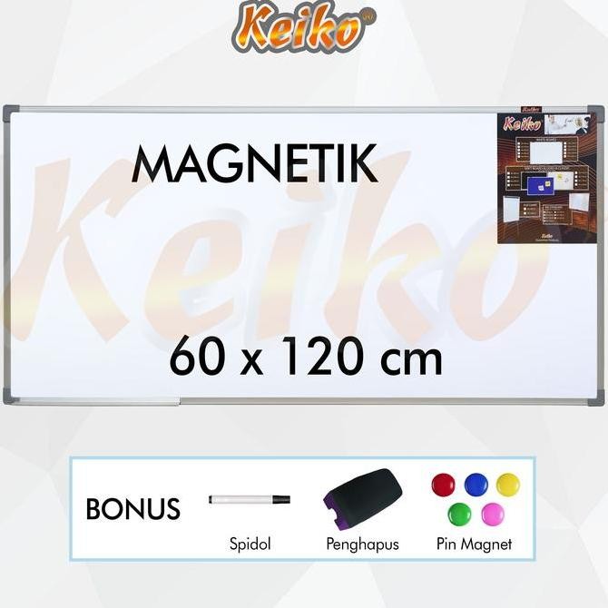 

Papan Tulis Whiteboard Gantung Magnet Single Face Keiko 60 x 120 cm Kualitas Original