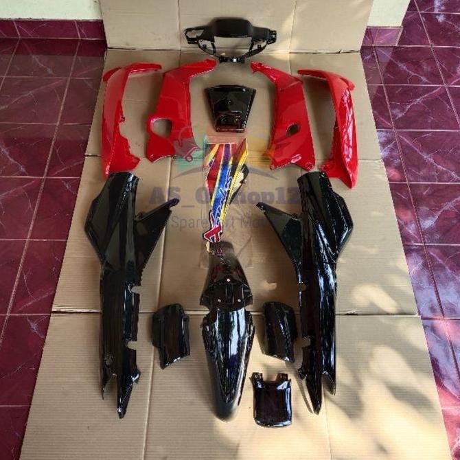 FULL BODY HALUS SUPRA X LAMA MERAH HITAM Motorcycle Aksesoris Kualitas Original