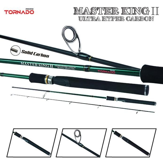 

Terlaris Best Pick - Tornado Joran Pancing Spinning Master King Ii 120Cm - 180Cm Lentur Ultra Hyper Solid Carbon Joran Pancing Kali Kolam Sungai Ikan Mas