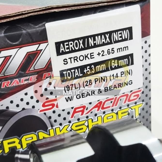 Kruk As QTT Crankshaft Stroke Up NEW NMAX 2020 Aerox 155 Connected