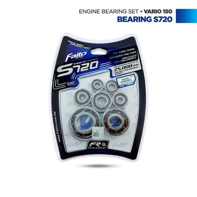 Faito Engine Bearing Set Laher Mesin Motor Vario 150 / Vario 125 S720