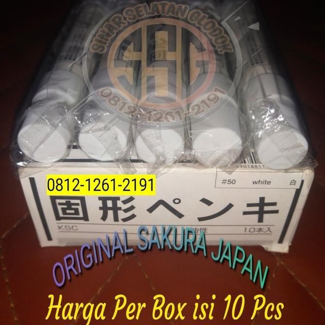 

SAKURA STEEL SOLID MARKER WHITE / PUTIH Kualitas Original