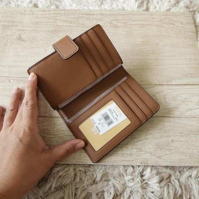 

dompet wanita mk medium bifold zip coin wallet ej Kualitas Original