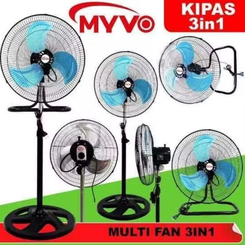 Kipas Angin Myvo MSF-18 Besi 3 Fungsi Kipas Angin Murah Myvo 18" Tornado