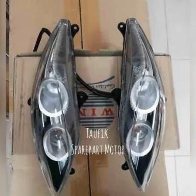 Paket Kap Tameng Sayap Depan & Lampu Sein untuk Motor Jupiter Z Robot/balok 2010 2011 Kualitas Origi