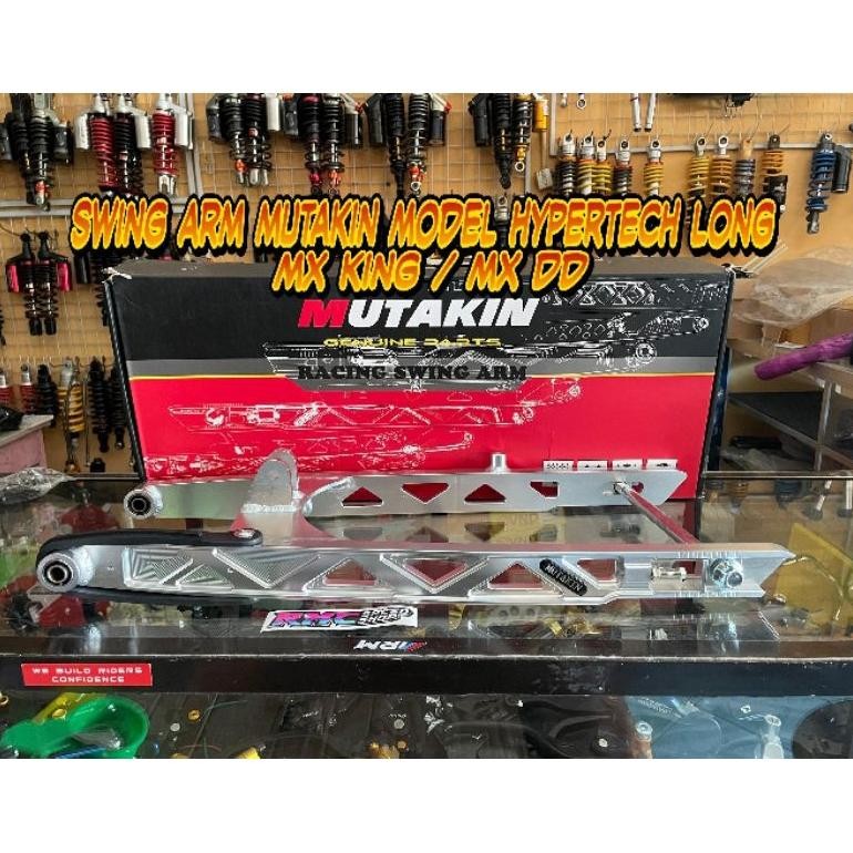 Swing Arm alumunium Mutakin long model Hypertech MX king Mx new / Arm Mutakin alumunium MX new/MX ki