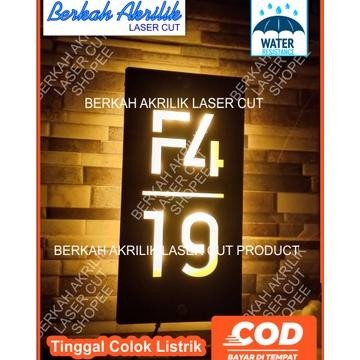 NEW PAPAN NOMOR RUMAH AKRILIK | NOMER RUMAH | NO RUMAH AKRILIK MENYALA