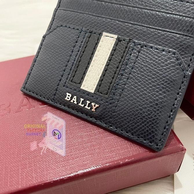 

Dompet BALLY Card Holder THAR Mens Case Black Navy Original Kualitas Original