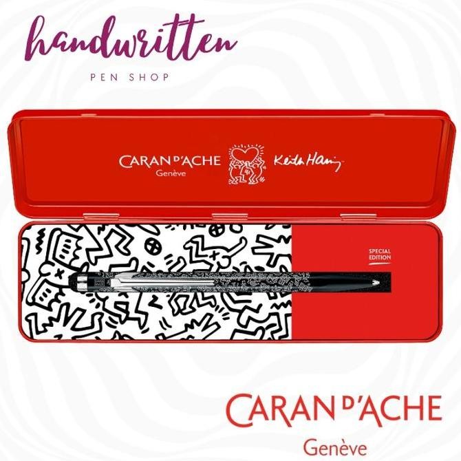 

Keith Haring + CARAN DACHE 849 Ballpoint Pen Black/ Pulpen Kualitas Original