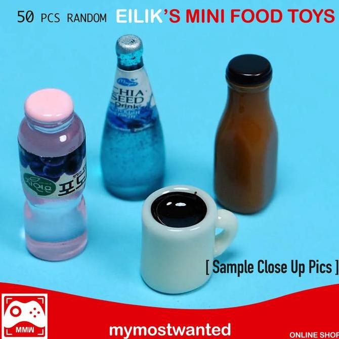 50 pcs Mainan Mini untuk EILIK Food Toys EILIK ORIGINAL Kualitas Original