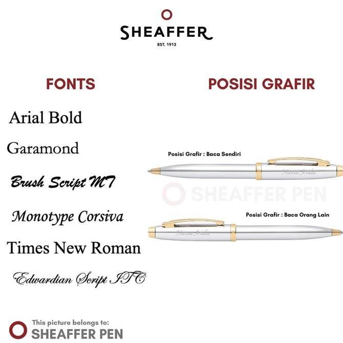 

Sheaffer 100 Glossy PVD Gold With PVD Gold Trim Rollerball Pen Kualitas Original