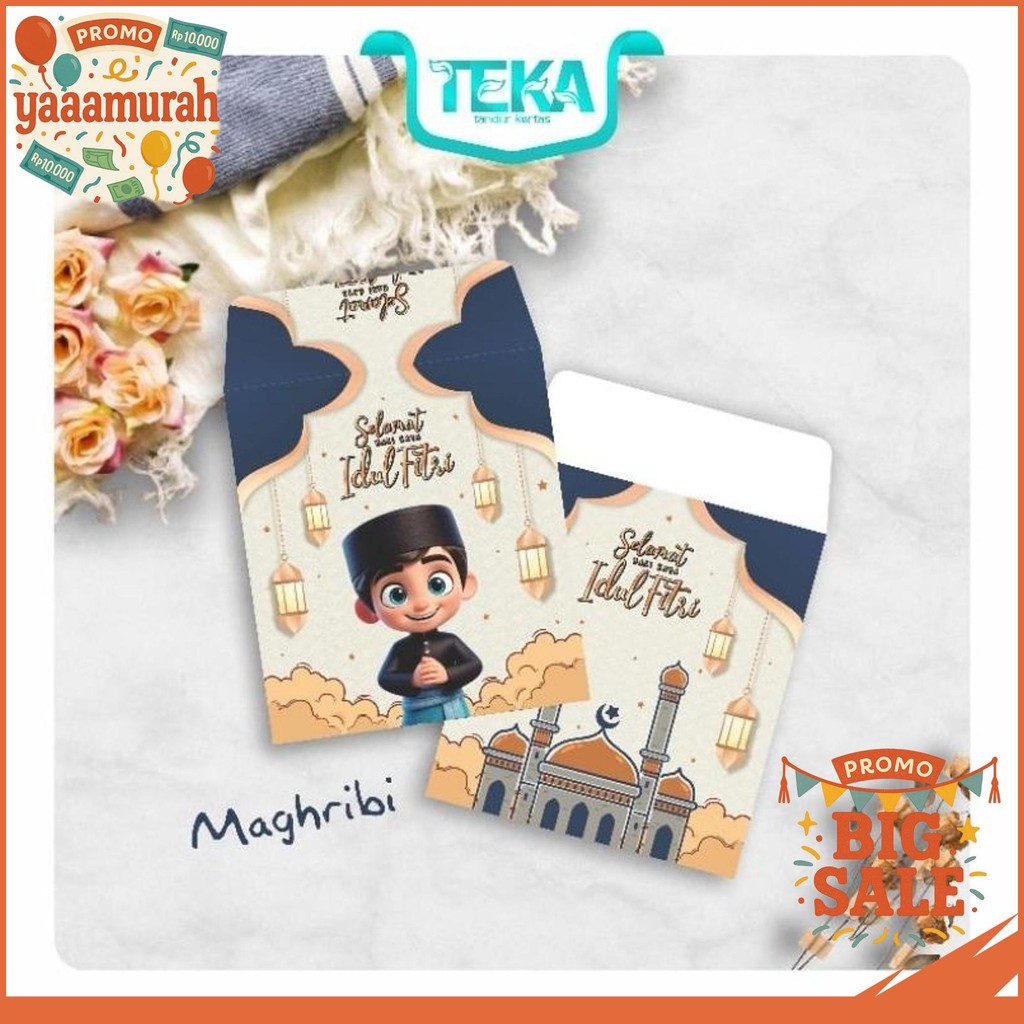 

TEKA AMPLOP LEBARAN IDUL FITRI 2025 ISI 10PCS AMPLOP KARAKTER ISLAMI ANGPAO KARTUN LUCU