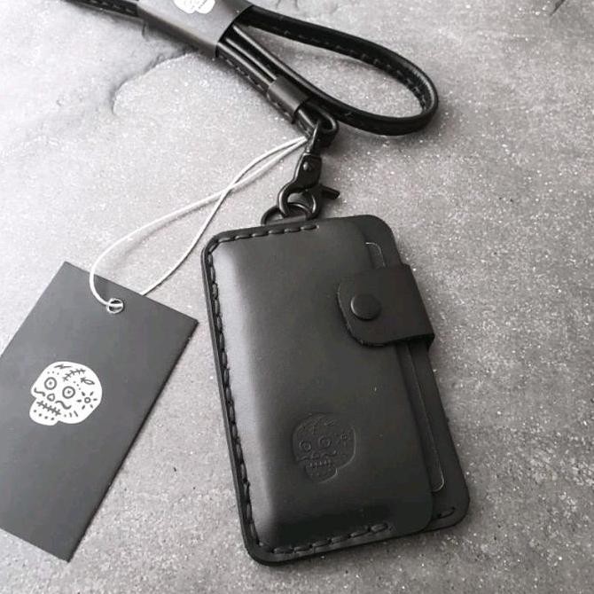 

BDS METROLINE , Full Leather Wallet Lanyard ID card Holder Kualitas Original