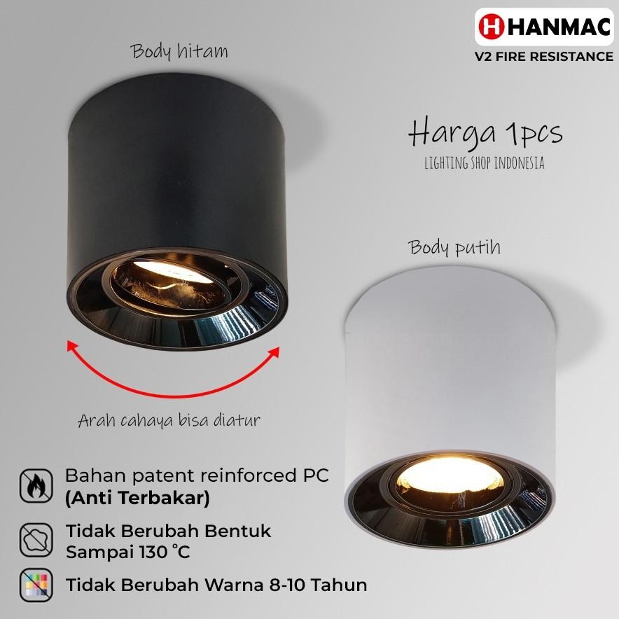 Lampu downlight outbow kap rumah lampu Mr16 reflektor chrome teras