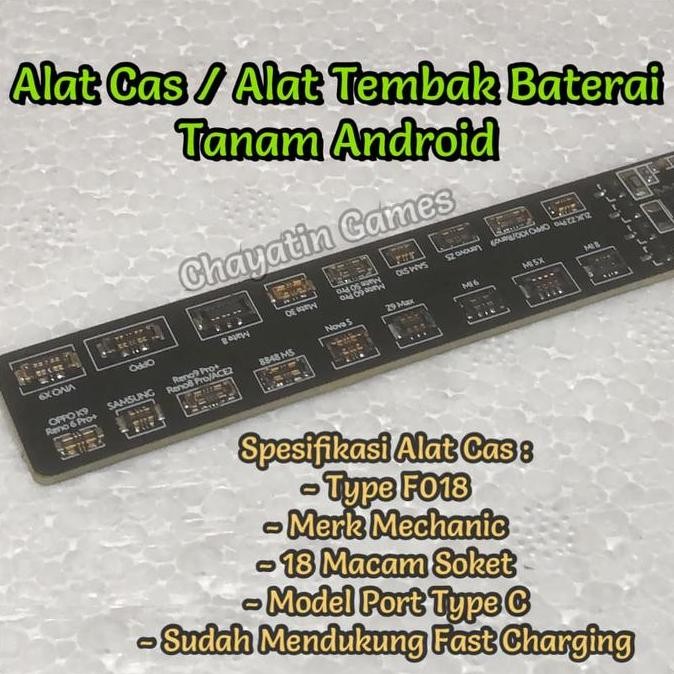 Alat Cas / Alat Tembak Baterai Tanam HP Merk Mechanic Khusus Untuk HP Android 18 in 1 Promo