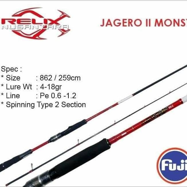 

Terlaris Joran Cangkek Jagero Ii Monstero 862 Ul Relix Nusantara Pe 0,6-1,2