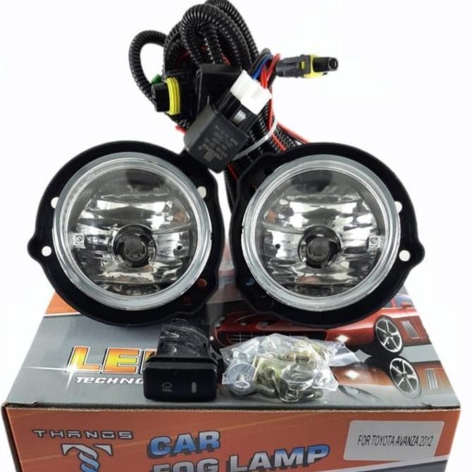 Fog Lamp Light Angel Eyes Foglamp Car Head Led Spot Lampu Tembak Sorot Mobil Depan Tembus Kabut Caha