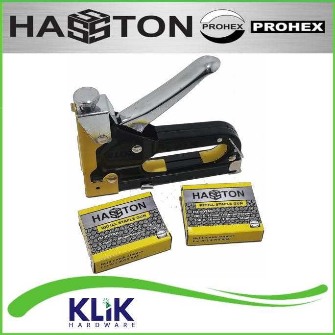 

Hasston Prohex Staples Gun Tembak 3-in-1 Gun Tacker Hekter Jok 3 Way Promo