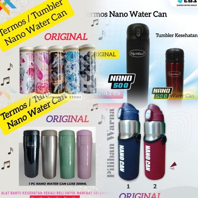 BEBAS ONGKIR - Termos Nano Water Can Slim SMN Dijamin100% Original.HatiHati Brg Palsu