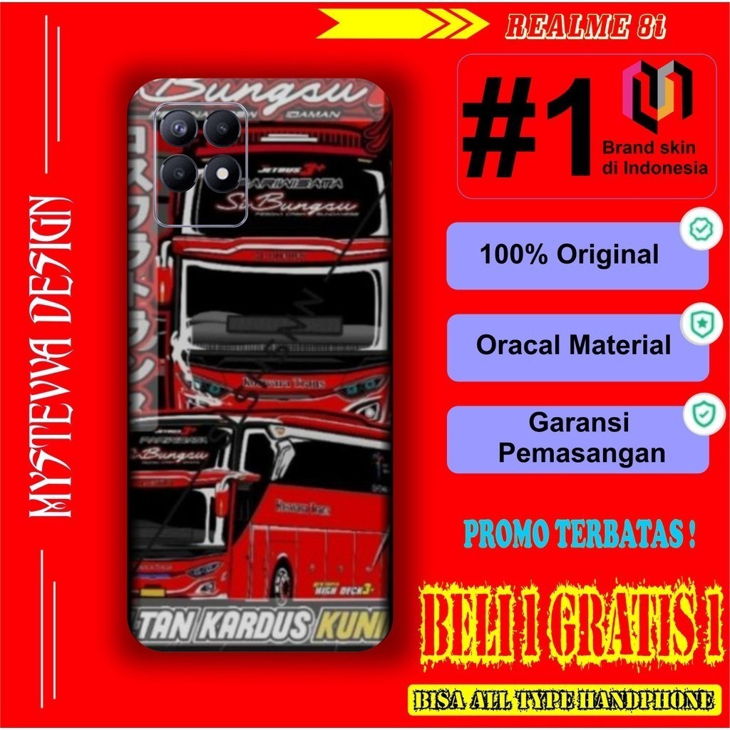 

Terlaris Presisi Realme 8i Casing/Stiker Panel Vynil Bisa Custom Dan COD