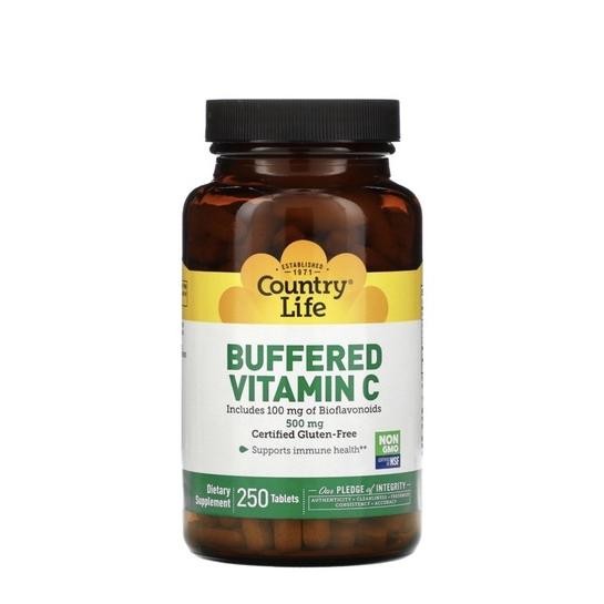 Country Life Buffered Vitamin C 500 Mg 250 Tablets