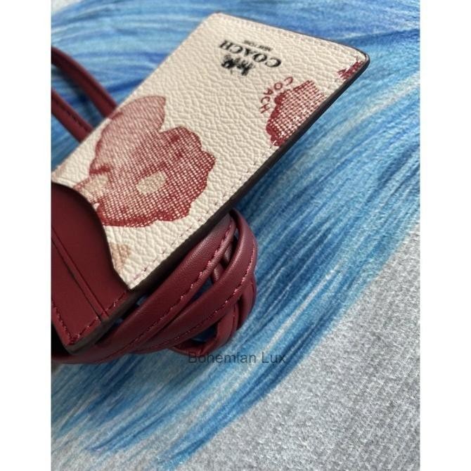 

COCH Lanyard ID Name Tag Card Holder In White Red Kualitas Original