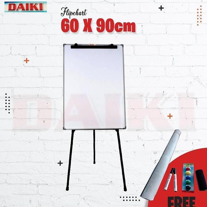 

Flipchart papan tulis DAIKI non magnetic 60x90 Cm Kualitas Original