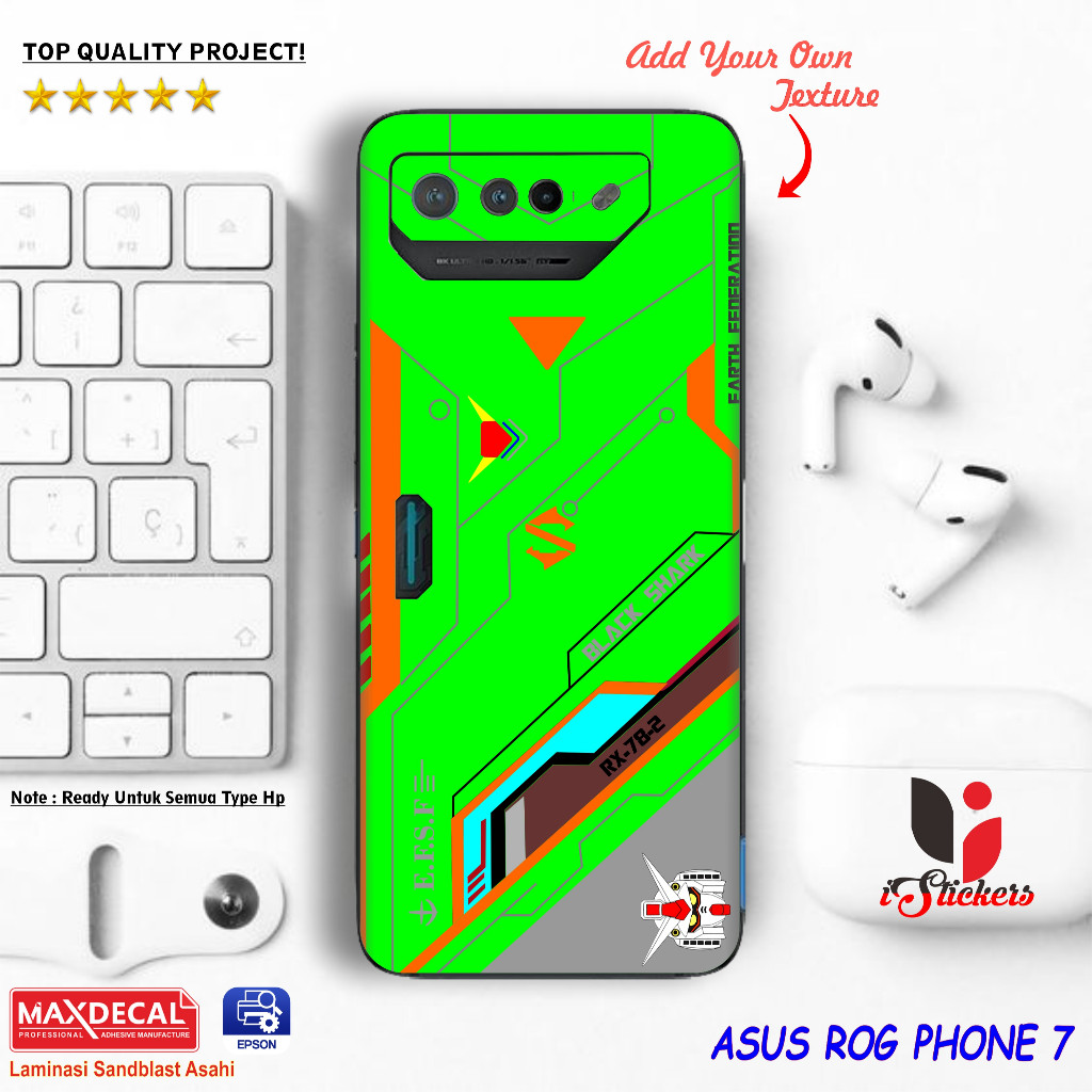 

Terlaris Presisi Rog Phone 7 Casing/Stiker Panel Vynil Bisa Custom Dan COD