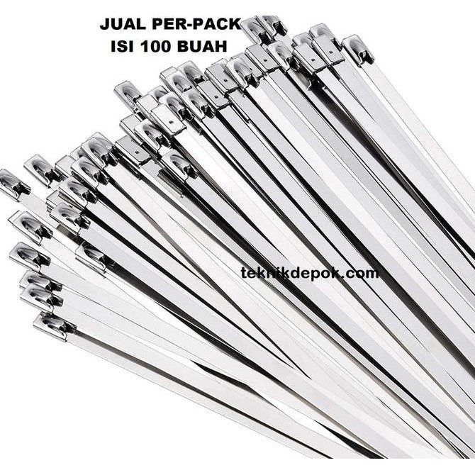 

PerPack Kabel Tis Full Stainless Steel 4.6 x 700 mm Sabuk Marker Ties Kualitas Original