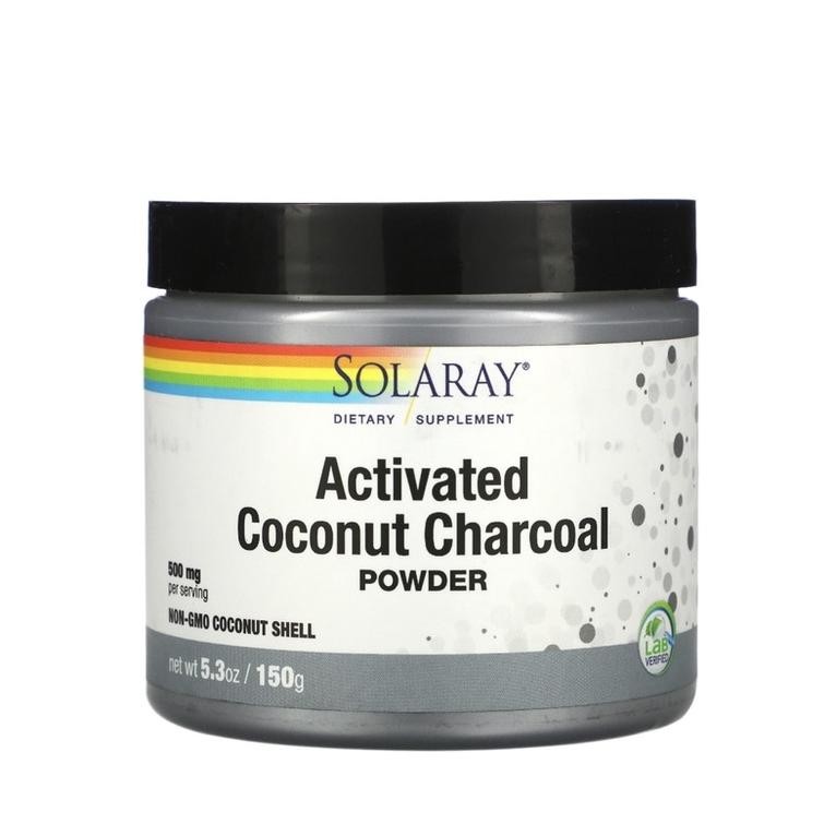 

Solaray Activated Coconut Charcoal Powder 500 Mg 150 G