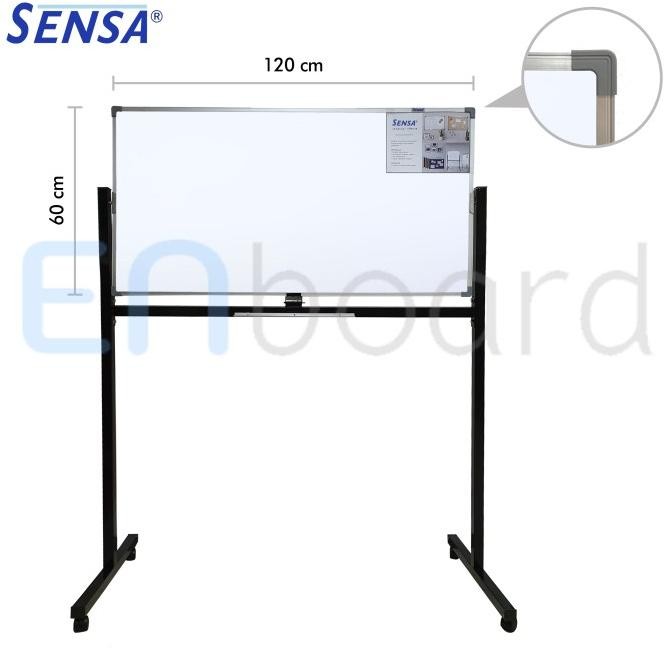 

Papan Tulis Whiteboard Standing Magnet Single Face Sensa 60 x 120 cm Kualitas Original
